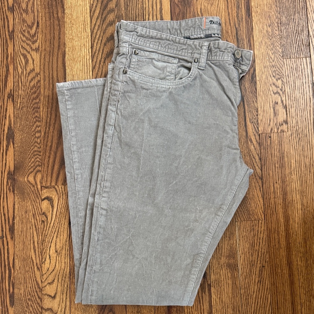 Tailor Vintage Olive Corduroy Trousers 36x32